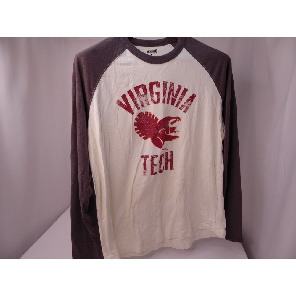Tailgate Virginia Tech VT Hokies 100% Cotton Long Sleeved T Shirt Large